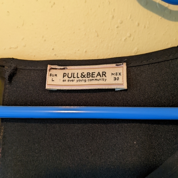 PULL&BEAR LONG SLEEVE TULLE MINI DRESS - SIZE L - Picture 3 of 5